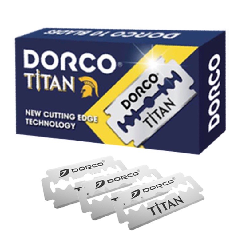 [ 1 Vỉ = 100 lưỡi ] Lưỡi Lam Dorco TiTan Chính Hãng - Phân Phối Độc Quyền Cho Thợ Tóc