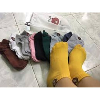 Combo 10 Đôi Tất Gấu Brown cổ ngắn siêu hót - có túi kèm theo - vớ gấu brown