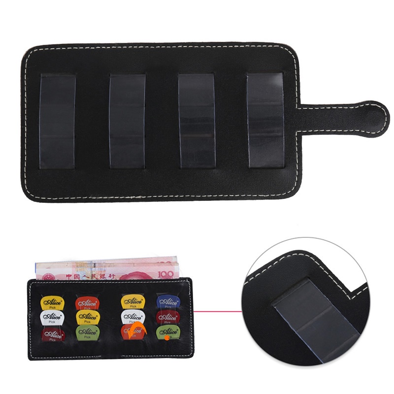 Bộ 12 Miếng Gảy Đàn Guitar Bằng Da Ốp