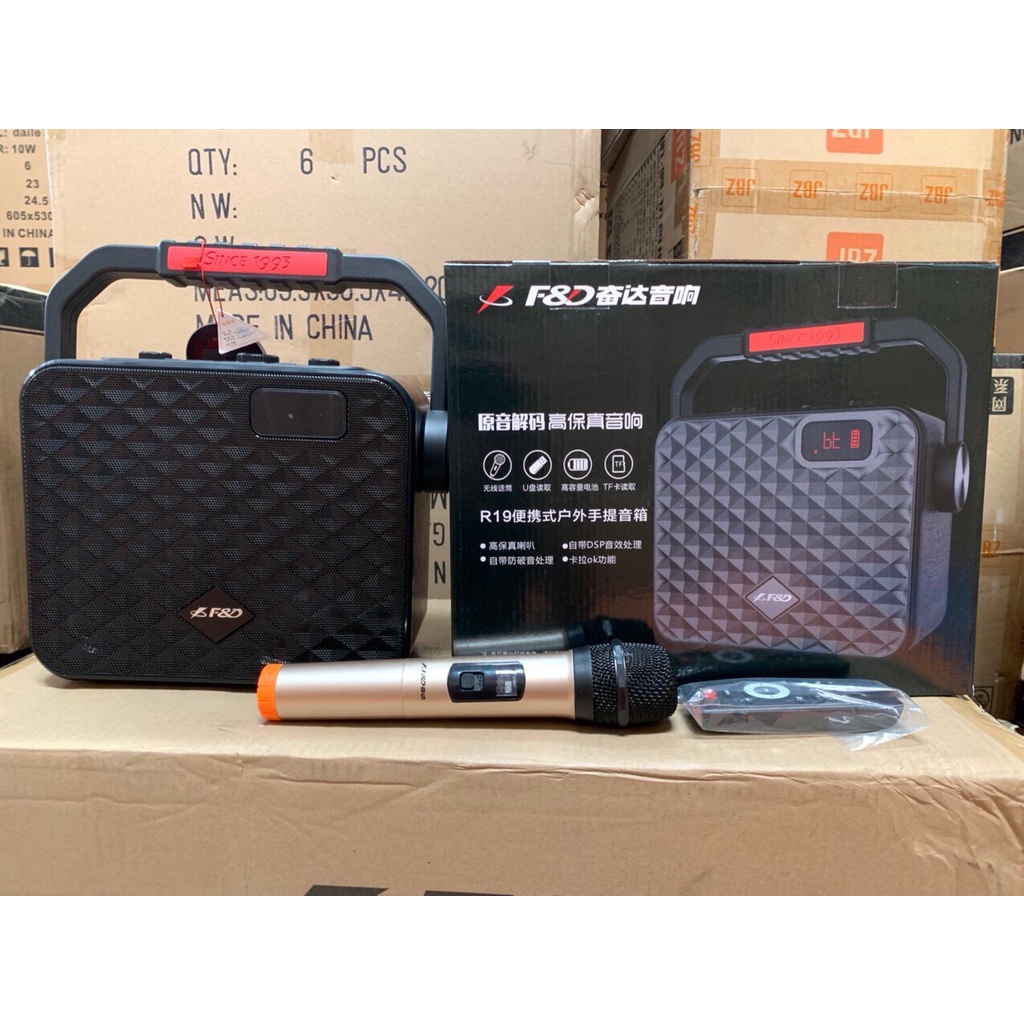 Loa Bluetooth Karaoke Zansong R19, Loa bluetooth xách tay, Bảo hành 6 tháng