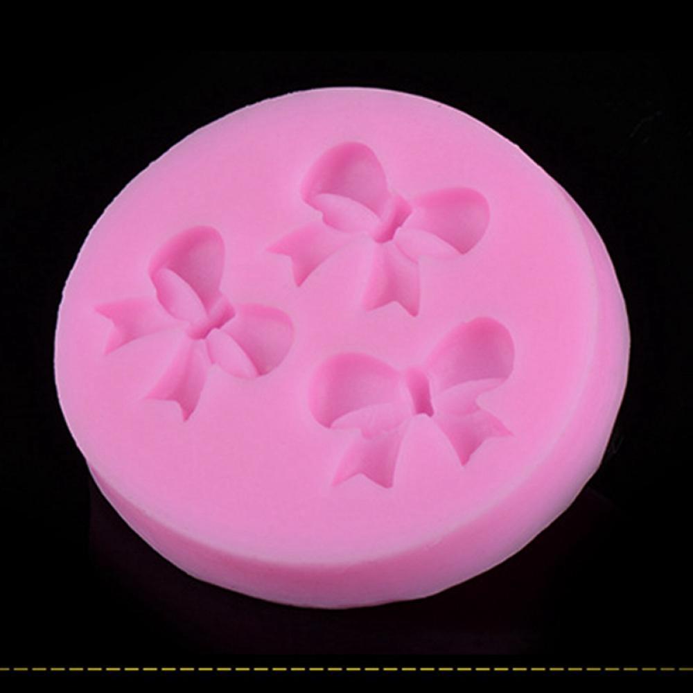 LANFY Khuôn Silicon Làm Kẹo Đường Hình Nơ