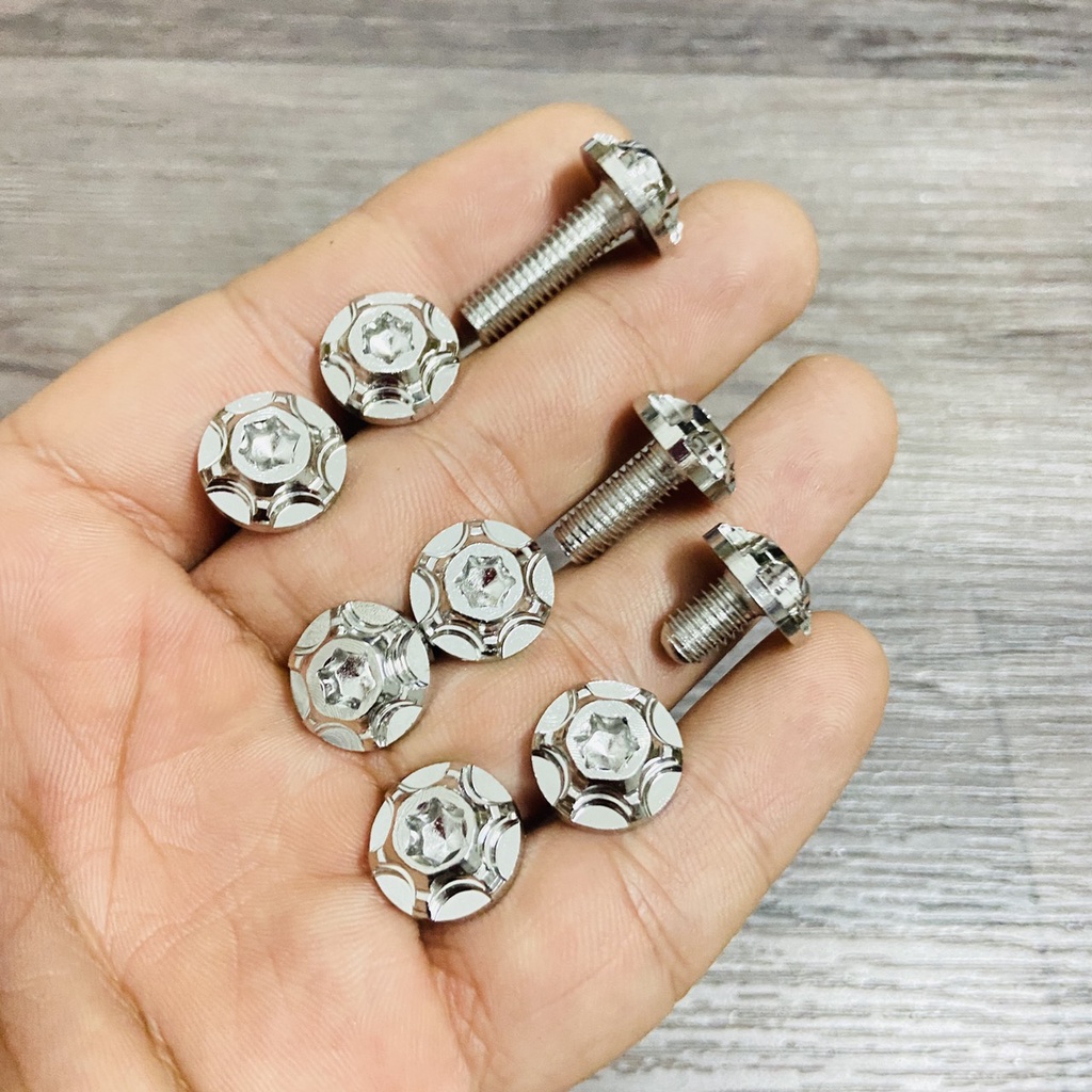 Ốc salaya inox lắp dàn áo, gác chân, đĩa phuộc xe máy từ 4ly, 5ly, 6ly, 8ly đầy đủ kích thước
