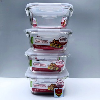 Hộp Thuỷ Tinh Vuông Lock&Lock 840ml