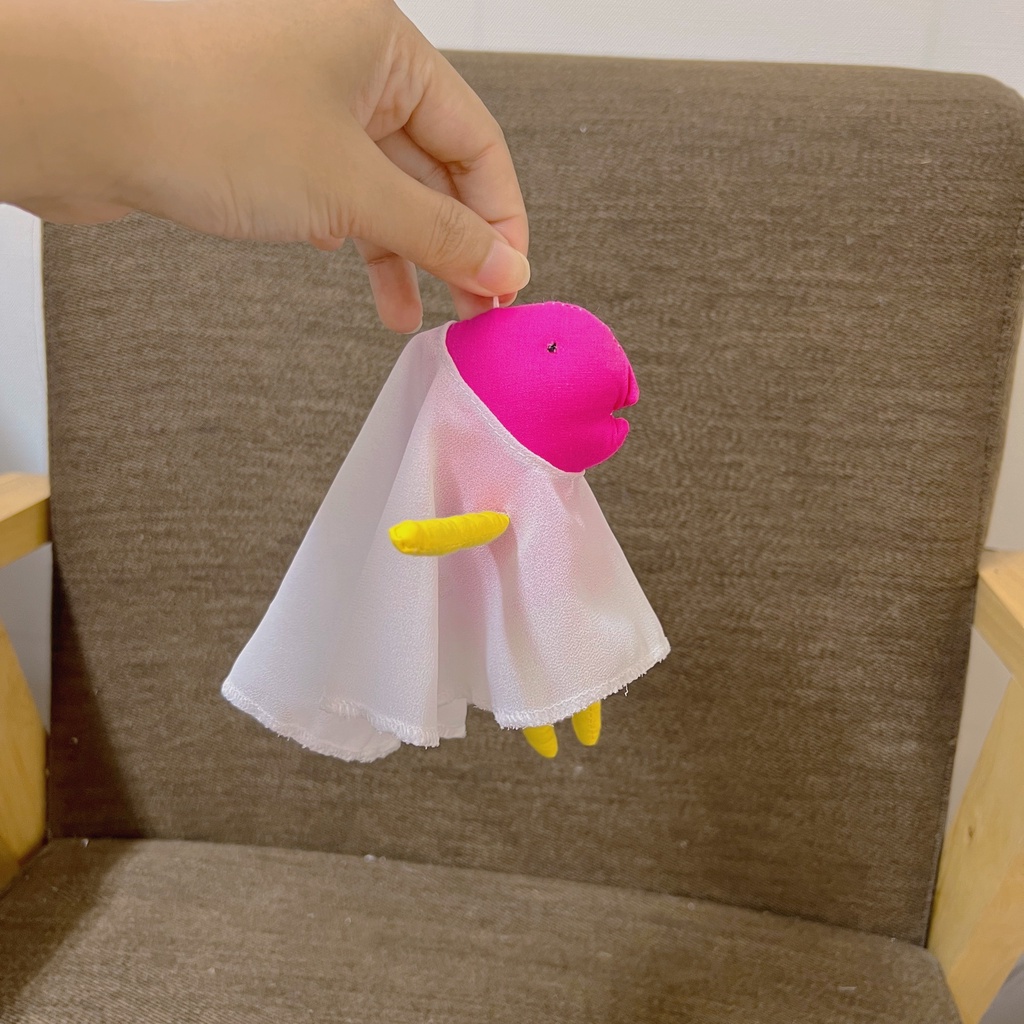 Móc Khóa Cá Ma Xinh Đẹp 16cm - Gấu Bông Đình May