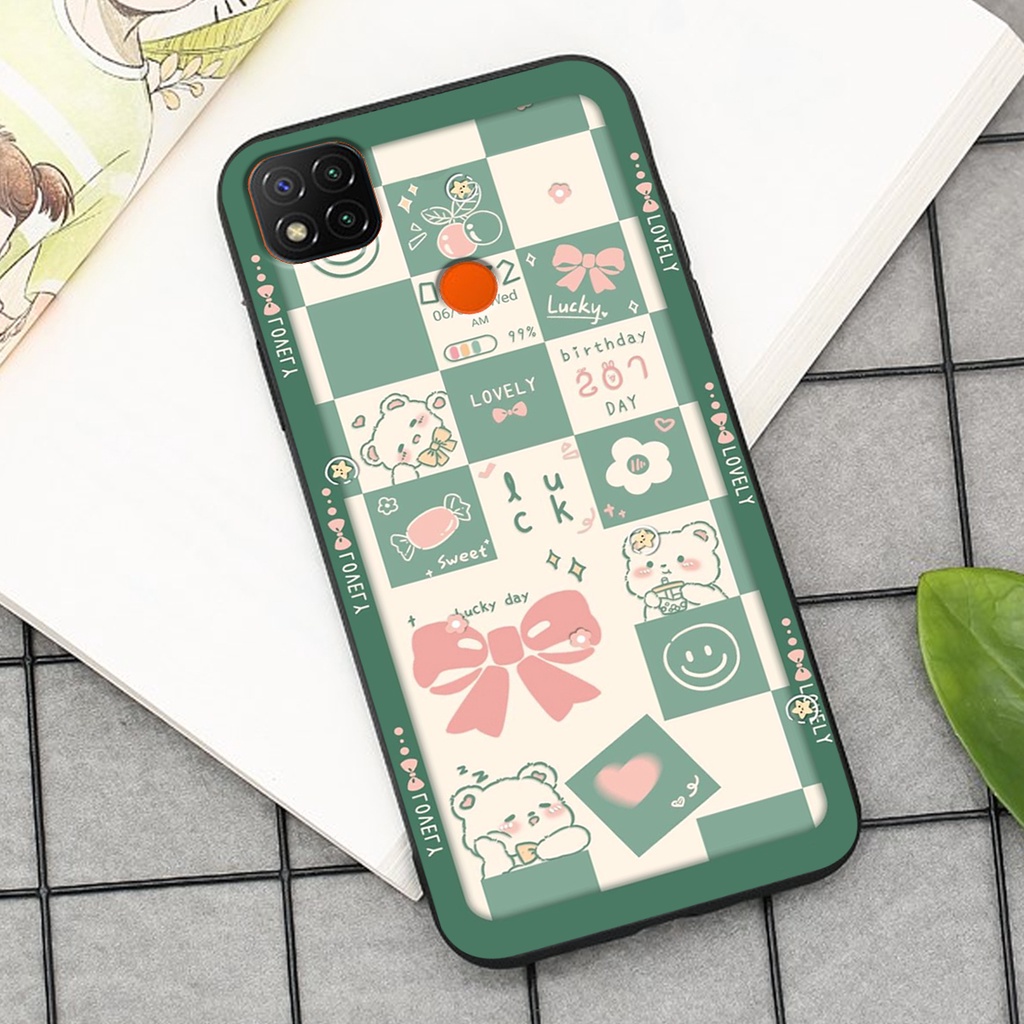 Ốp lưng Xiaomi REDMI 9C in hình cao cấp mẫu kẻ caro,mikenbe@r siêu hot