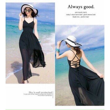 Đầm maxi đan dây đi biển | BigBuy360 - bigbuy360.vn