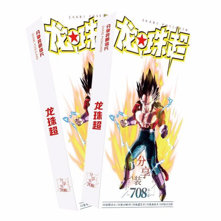 Postcard Dragon Ball Bảy viên ngọc rồng 708 ảnh hộp ảnh bộ ảnh có ảnh dán + lomo + postcard bưu thiếp anime chibi