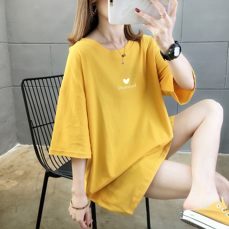 Đầm Thun Cotton Tay Ngắn Dáng Rộng Thời Trang Mùa Hè Mới Cho Mẹ Bầu Có Kích Thước Ngoại Cỡ 1