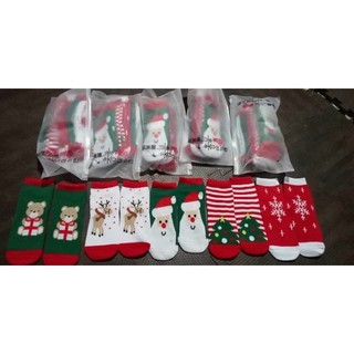 [Hình ẢnhThật ] Tất Noel Cho Bé Siêu Mềm, Cực Ấm, Vớ Chủ Đề Giáng Sinh Đáng Yêu Với Set 5 Đôi - Kids Shop