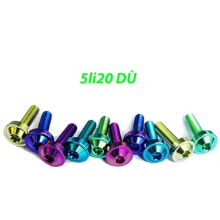 Ốc Titan GR5 5li20 Đầu Dù Gắn bợ cổ Winner, Đồng hồ Winner X,baga winner-PKPH