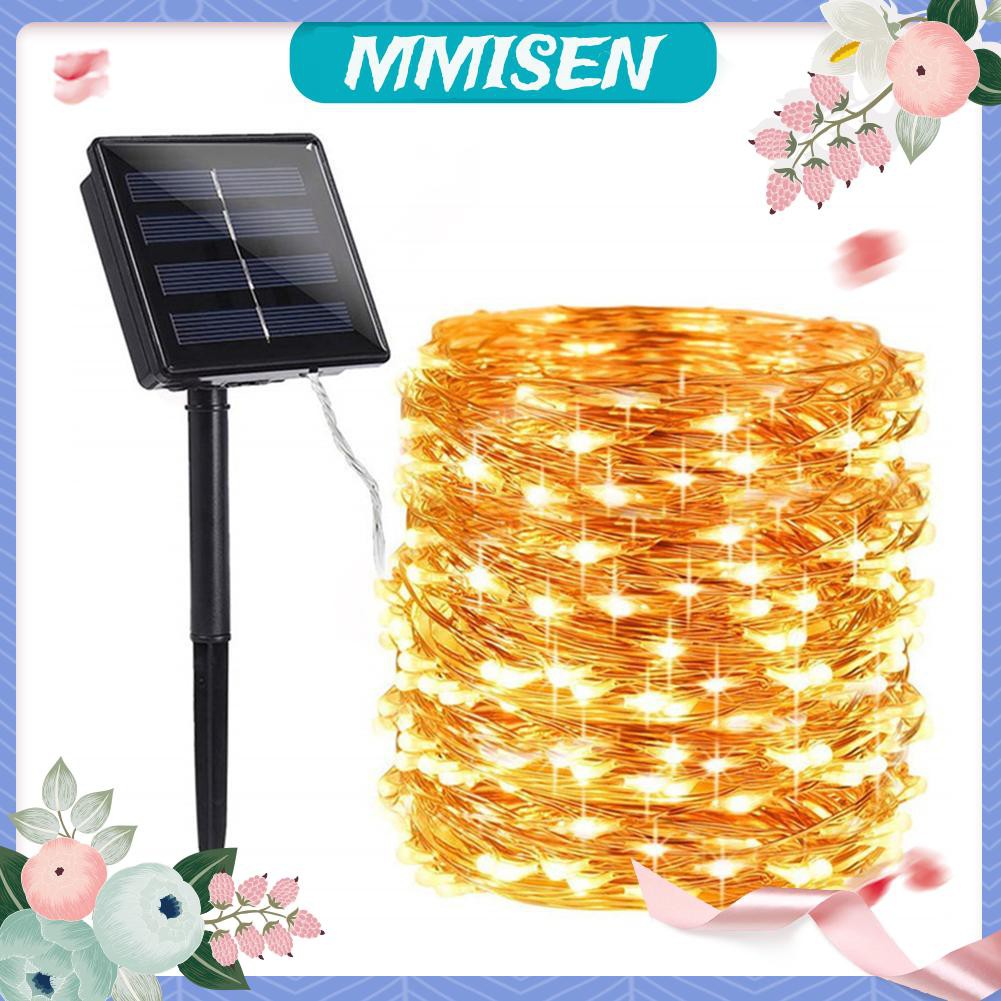 Dây Đèn Led 200 Bóng Sử Dụng Năng Lượng Mặt Trời Chống Thấm Nước