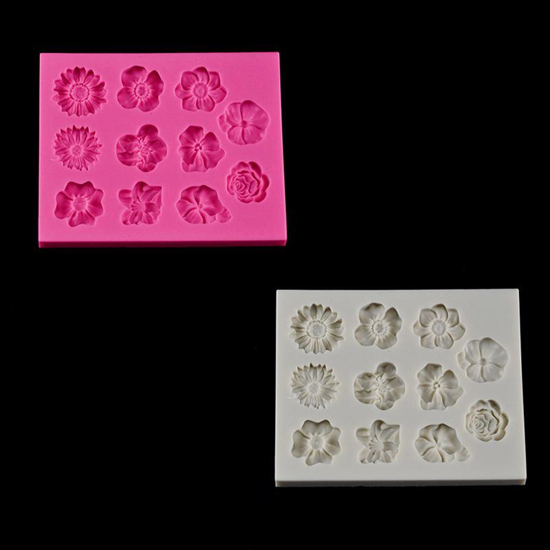 Khuôn Làm Bánh Chất Liệu Silicone Hình Hoa Hướng Dương 3D Dễ Thương