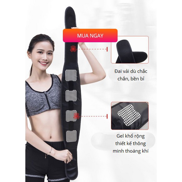 Đai nịt bụng body charming shape X100 - đai lưng giảm vòng hai thể thao