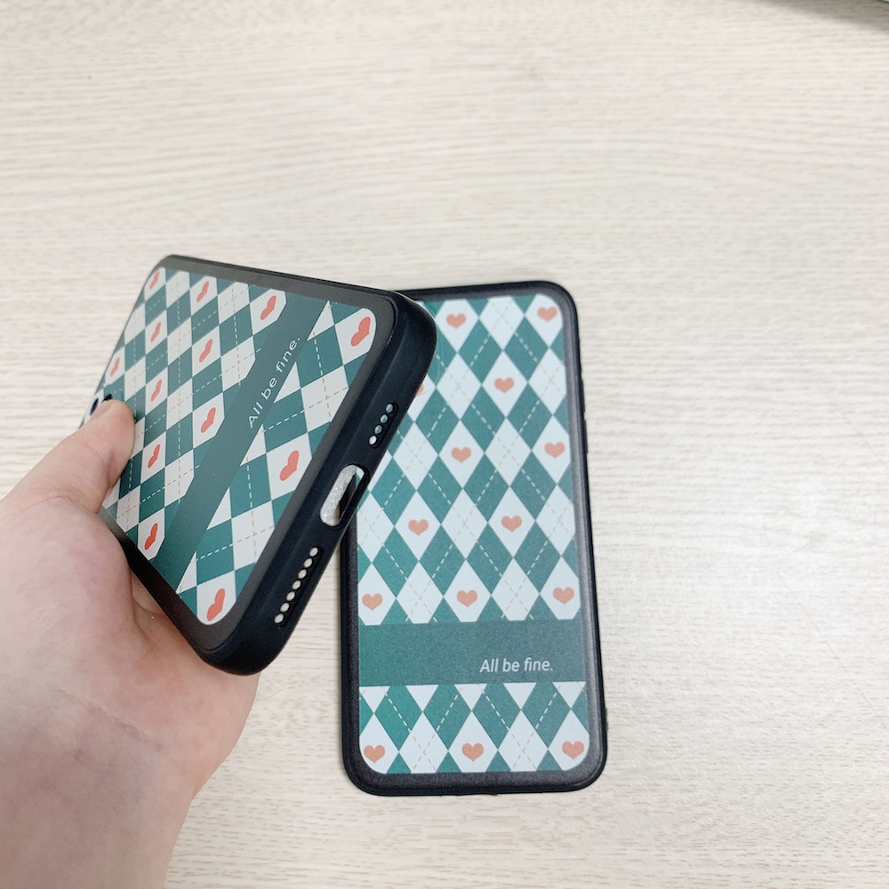 Ốp lưng iphone Xanh cổ điển cạnh vuông chống sốc cho iphone 11 7plus 8plus x xsmax 11pro max 12pro 12promax13promax e178