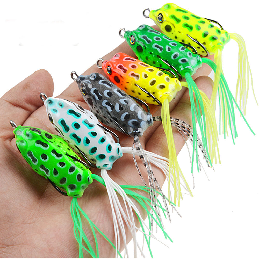 Mồi câu cá 6g / 4.5cm 3d hình ếch mã 8 chất lượng cao