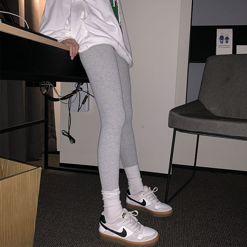 IMAODOU Quần legging cạp cao 9 điểm bằng cotton mỏng 100% dệt sợi dọc thời trang xuân thu có cỡ lớn cho nữ | BigBuy360 - bigbuy360.vn