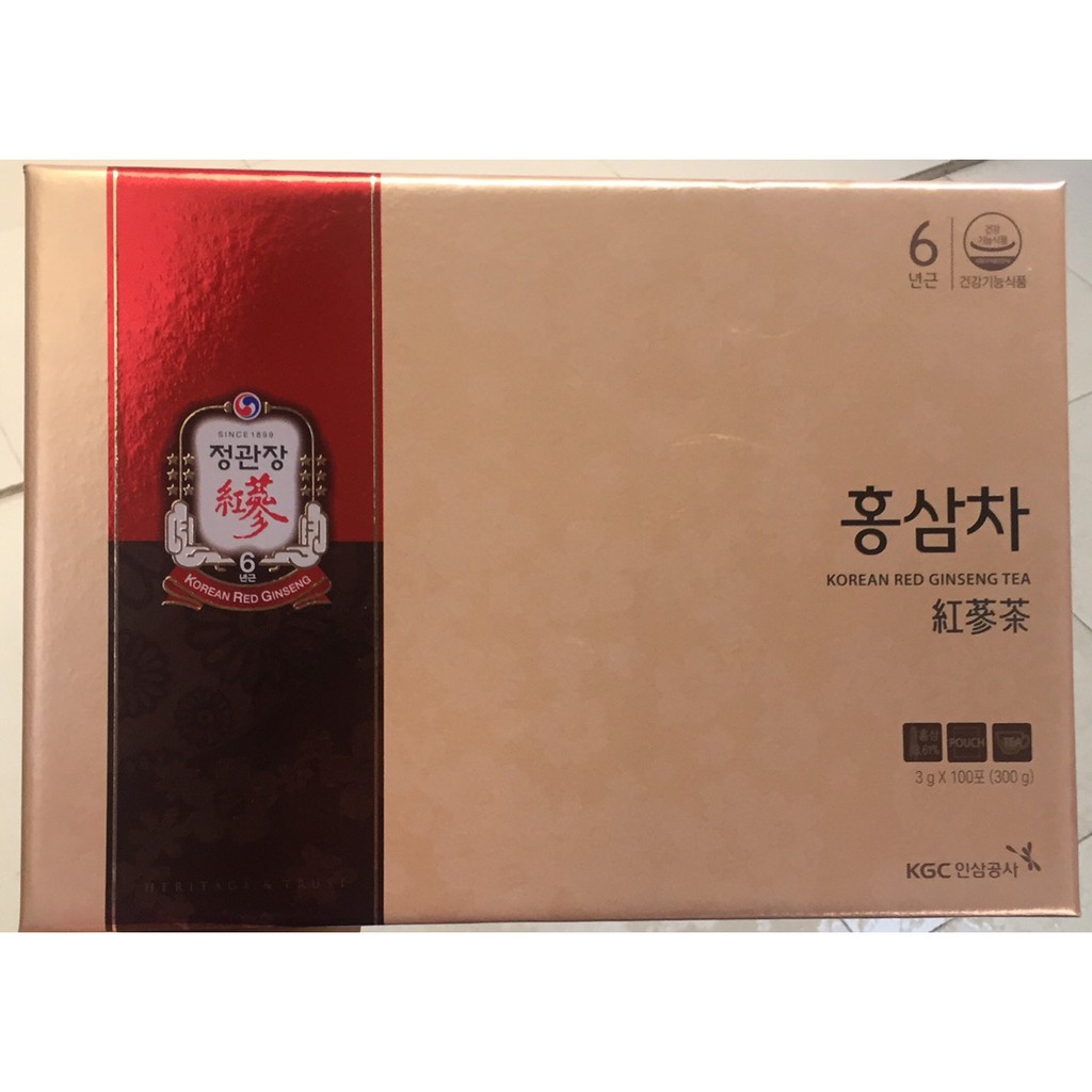 Trà hồng sâm chính phủ KGC 300g Hàn Quốc-Korean Red Ginseng Tea (100 gói x 3g), PP Sâm Yến Thái An