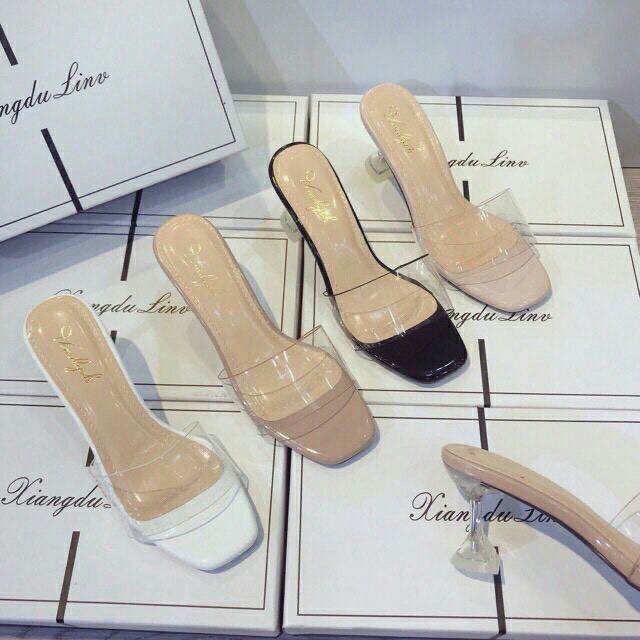 Dép nữ quai trong gót phale điệu đà lên chân cực xinh