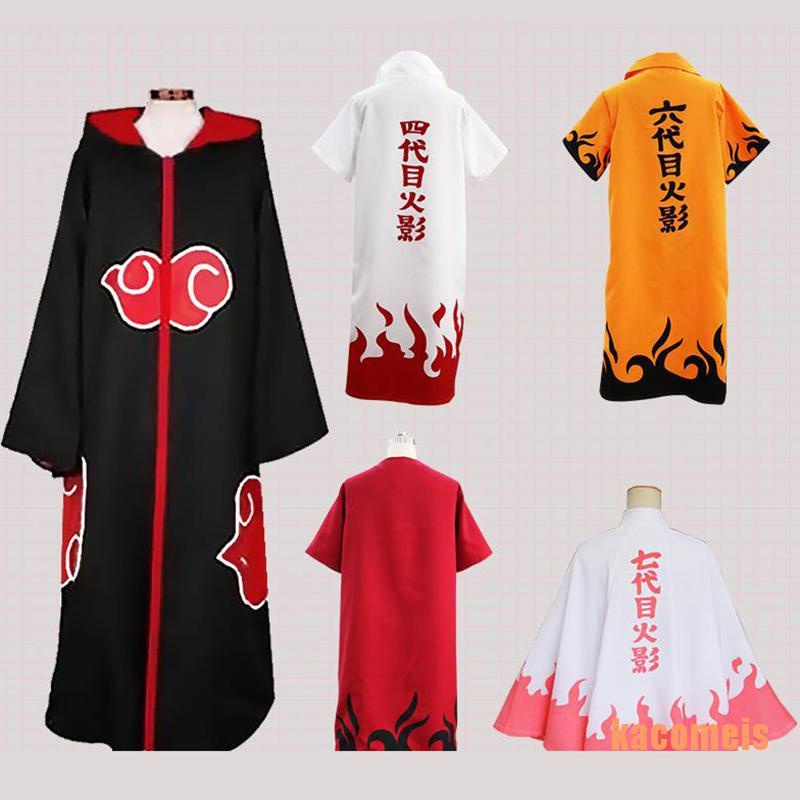 Áo choàng hóa thân nhân vật Naruto Shippuden thế hệ 4 và 6 độc đáo thời trang