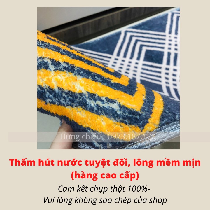 Thảm lau chân chùi chân thấm nước nhà bếp 3d hình thú cute chống trượt nhà tắm 40x60cm CLM01