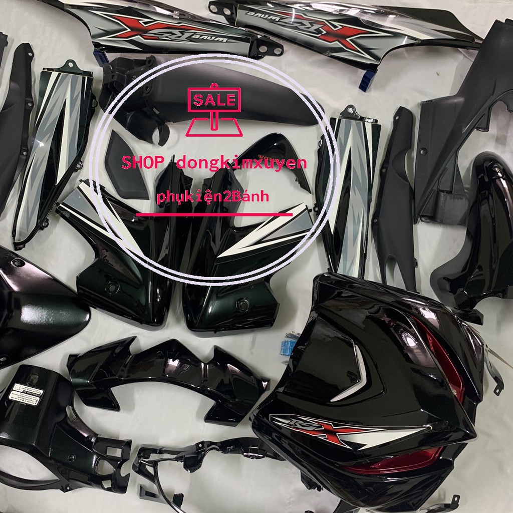 Bộ Dàn áo  Wave RSX 110 -RS110 màu ĐEN -RSX 2010 -wave RSX 110 2011- ,nhựa trắng nguyên sinh