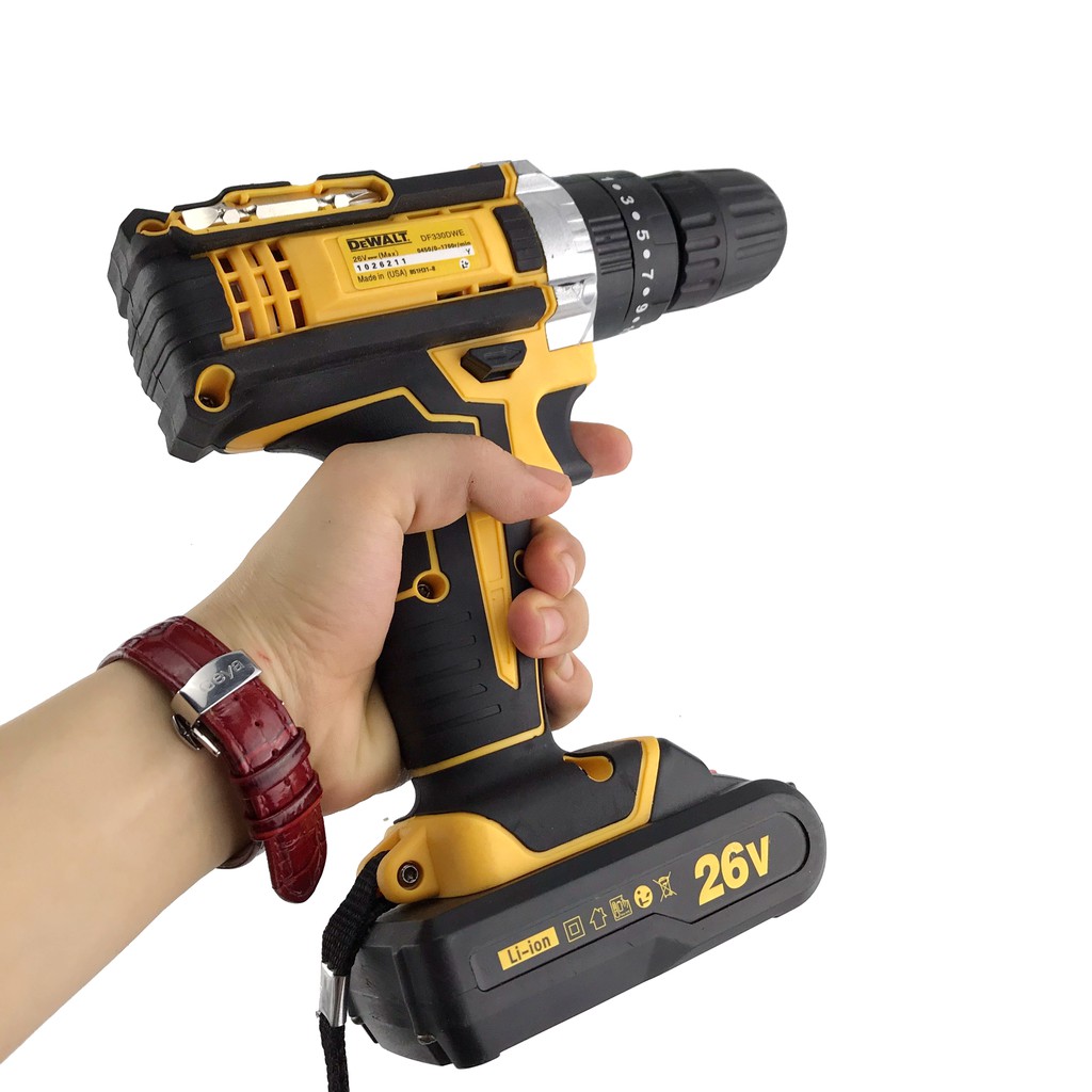 Thân máy khoan pin đa năng, máy vặn vít cầm tay Dewalt 26vf loại 1 (chỉ bao gồm thân máy)