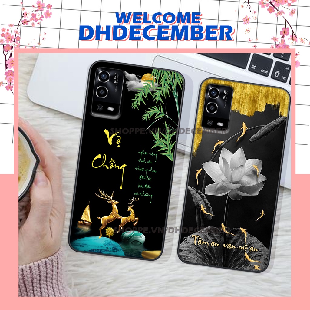 Ốp lưng Oppo A55 in hình thư pháp tâm an vạn sự an ,mã đáo thành công SIÊU CHẤT