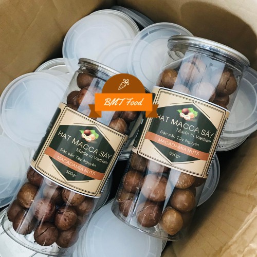 500g Hạt Macca Daklak Sạch Nhà Trồng Size A, Có Giấy Phép VSANTP (Hạt Mắc ca Sấy Nóng Giòn Thơm)