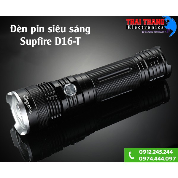 Đèn pin siêu sáng Supfire D16-T