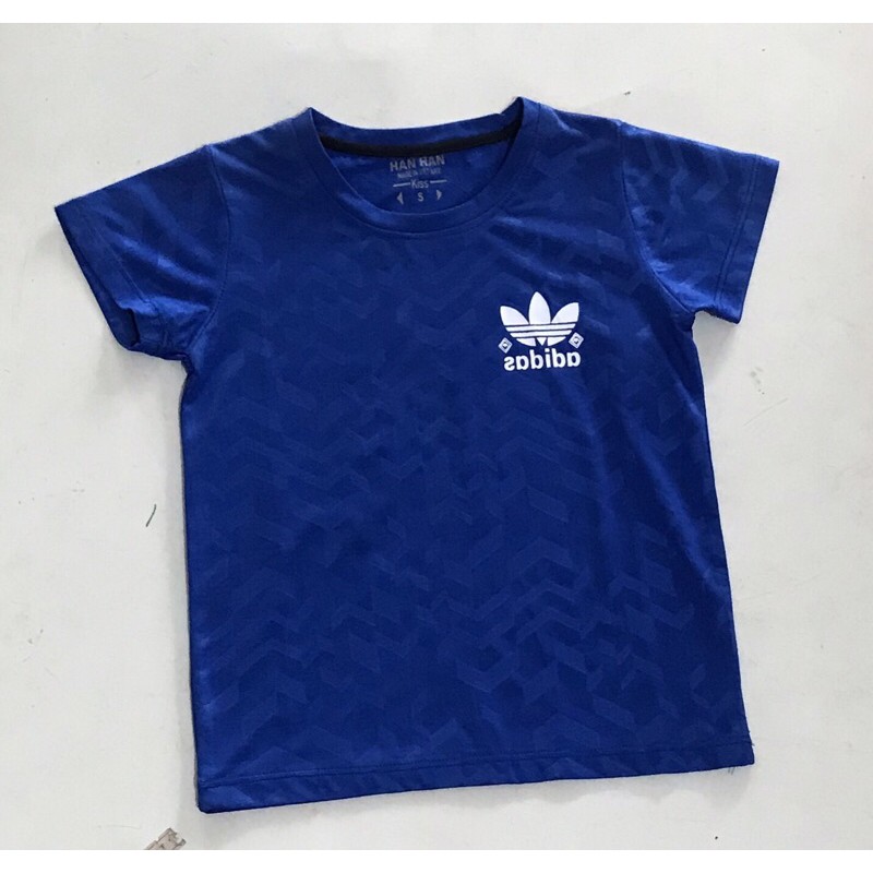 ÁO THỂ THAO ADIDAS CỘC TAY CỔ TRÒN CHO BÉ TRAI