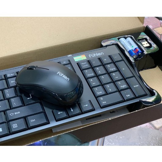 Bộ bàn phím chuột không dây(hoặc ghi tặng chuột) Fuhlen a120 A120G chính hãng ( không dùng cho tivi)