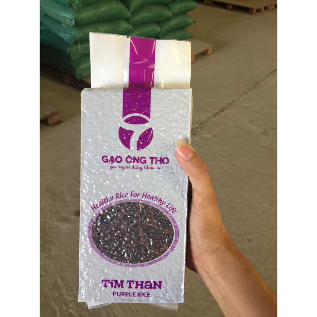 Gạo Ông Thọ - Tím Than túi 1kg