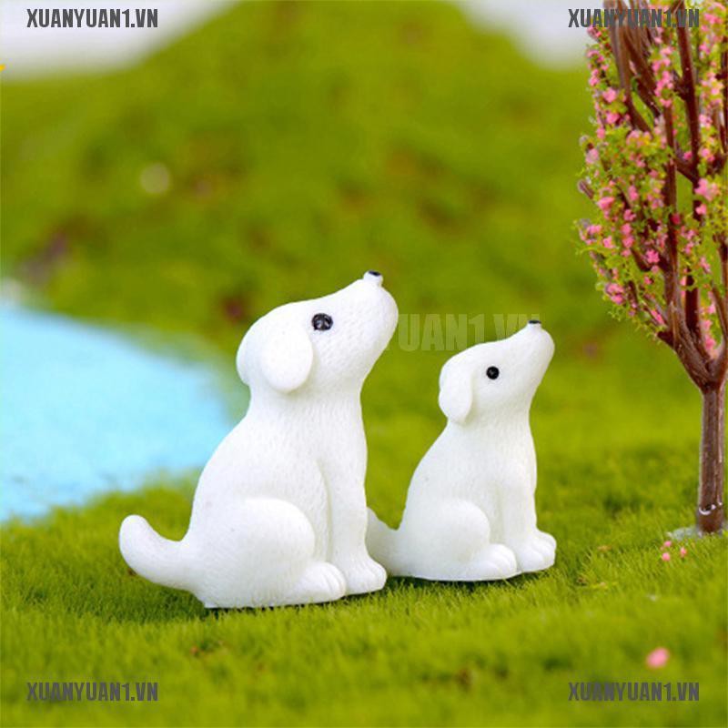 [XUANYUAN1] Tượng Chú Chó Mini Dễ Thương Trang Trí Vườn Thu Nhỏ