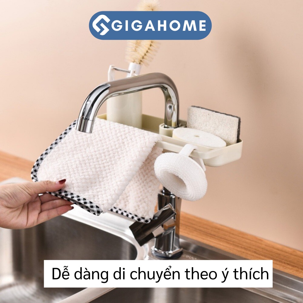 Kệ Để Đồ Rửa Bát, Đồ Nhà Tắm GIGAHOME Treo Vòi Nước Tiện Lợi 9772