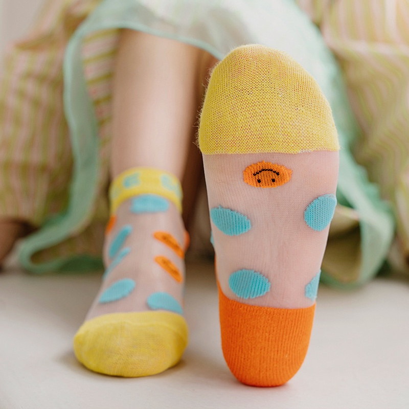 Vớ Pha Lê Trẻ Em Mùa Hè Phim Hoạt Hình Cầu Vồng AKKU