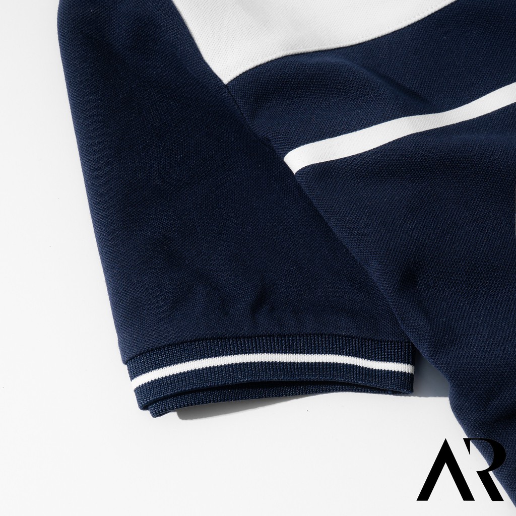 Áo polo nam cổ bẻ phối nhẹ, vải CVC cao cấp, form chuẩn, thiết kế phong cách sang trọng lịch lãm AREMI ARPL51 | BigBuy360 - bigbuy360.vn