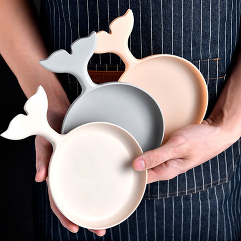 Đĩa đựng đồ ăn tráng miệng/ trái cây bằng lúa mạch đa năng tiện dụng | BigBuy360 - bigbuy360.vn