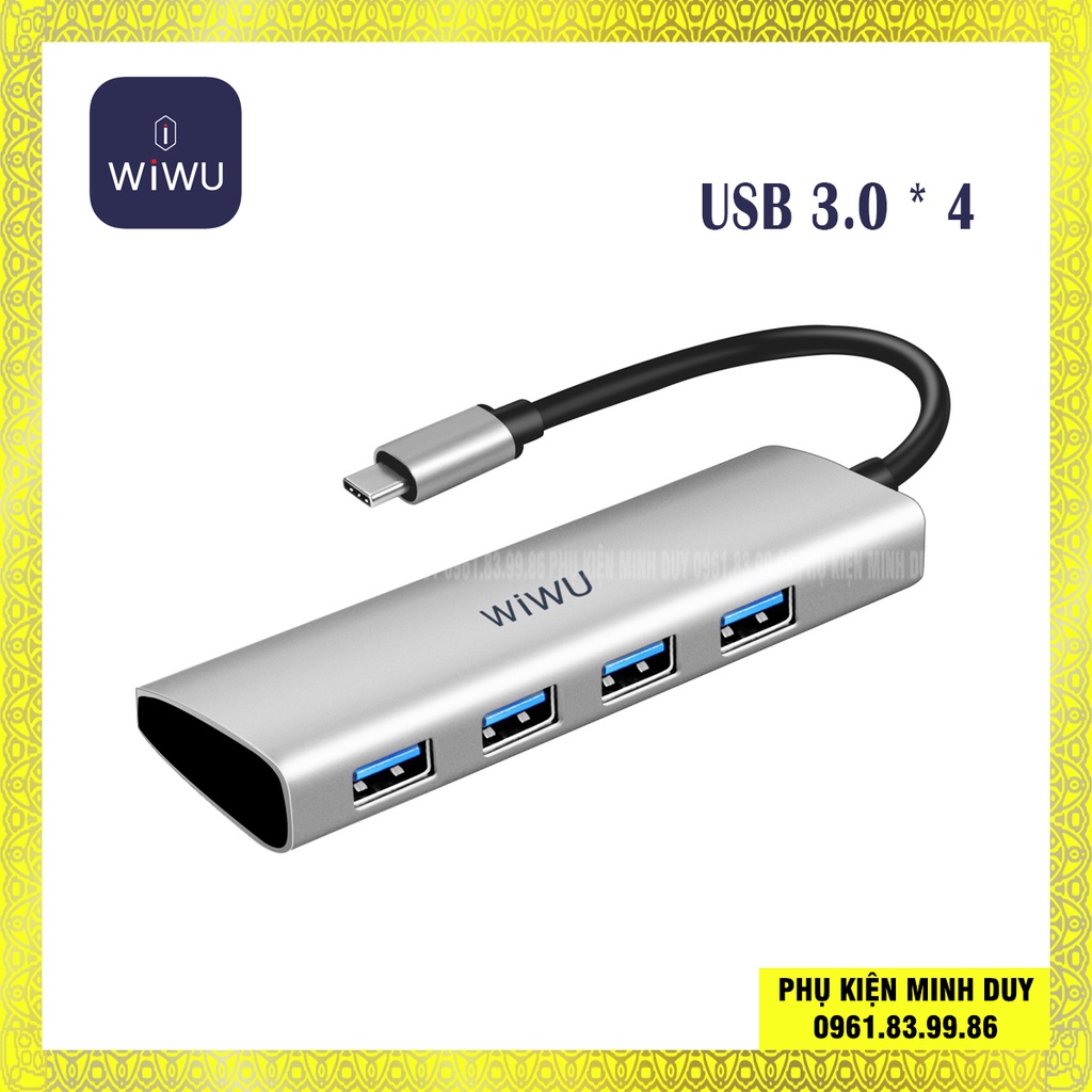 HUB chuyển đổi 4-in-1 WIWU Alpha A440