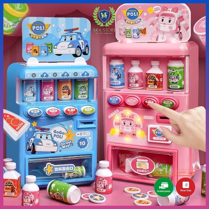 Đồ Chơi Máy Bán Hàng Tự Động Thông Minh Cho Bé Trai Bé Gái, chất liệu nhựa nguyên sinh ABS cao cấp, AKA Store