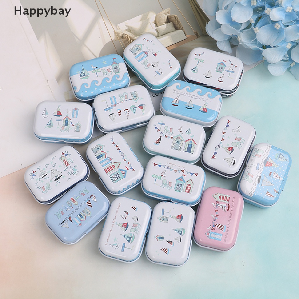Hộp thiếc mini in hình đựng vật dụng mỹ phẩm tiện dụng