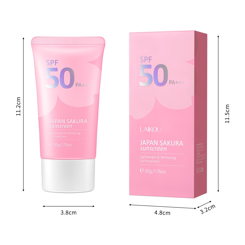 Kem Chống Nắng LAIKOU Nhật Bản 50g Làm Trắng SPF 50 PA+++ UV