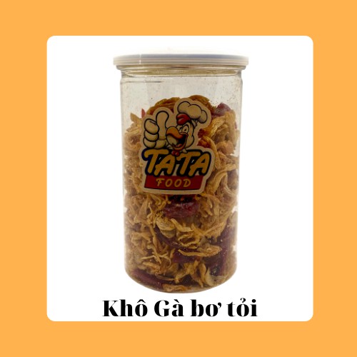 Khô Gà Bơ Tỏi, Khô Gà Hũ 250g, Khô Gà TATA FOOD loại ngon, Đồ ăn vặt hảo hạng | BigBuy360 - bigbuy360.vn