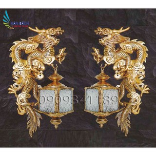 Bộ 2 đèn treo tường ngoài trời,đèn gắn cột cổng,đèn vách tường,đèn vách giả cổ