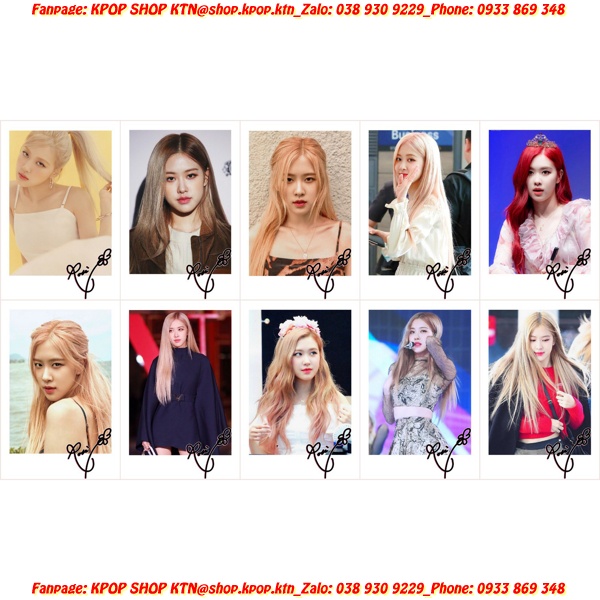 CARD CHỮ KÍ ROSÉ BLACK PINK