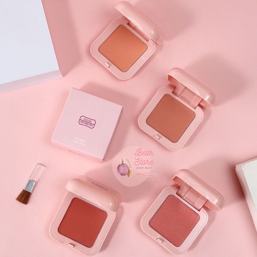 Phấn Má Hồng Đơn Sắc Lameila Blusher Color Geometry BLG6 Giúp Khuôn Mặt Rạng Ngời Hồng Hào 5g