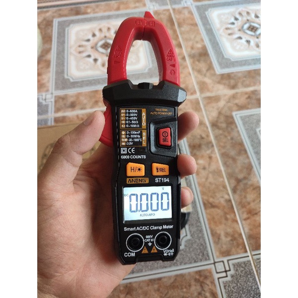 Đồng hồ vạn năng Ampe kìm đo dòng AC, DC mới ra mắt ANENG ST194 cao cấp