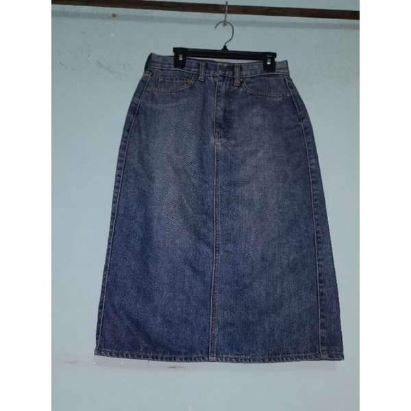 Chân váy jean dài các loại