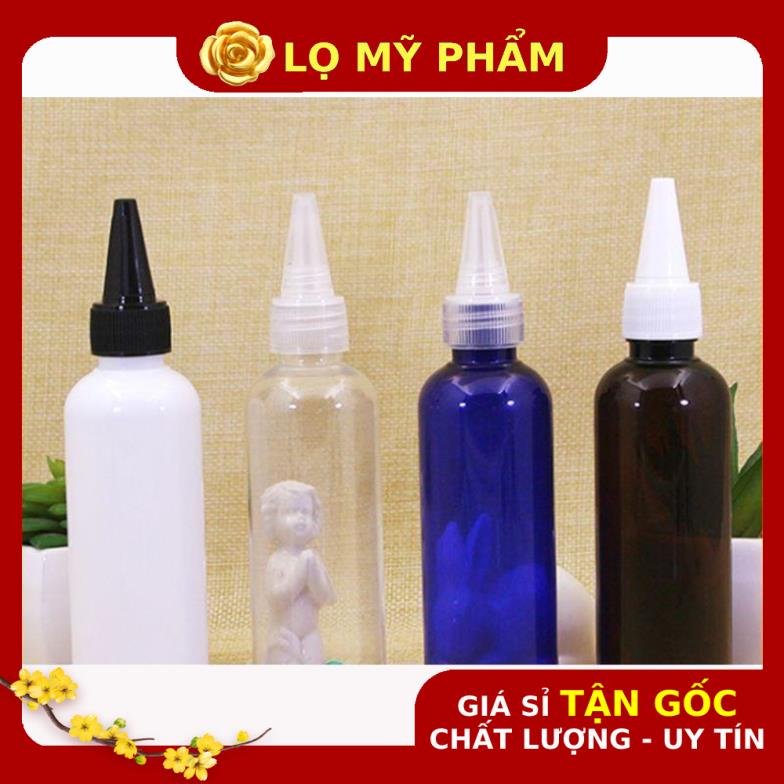 [Combo 5sp] Chai Chiết Mĩ Phẩm ❤ Chai nhựa pet nút nhọn 20ml,30ml,50ml,100ml chiết mỹ phẩm, chiết mực , phụ kiện du lịch