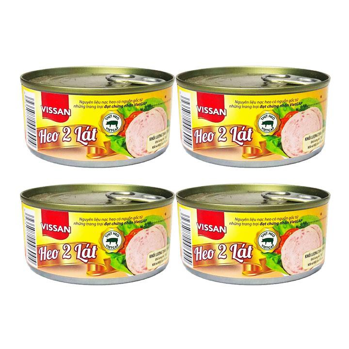 Combo 4 hộp Heo 2 Lát Vissan (150g)
