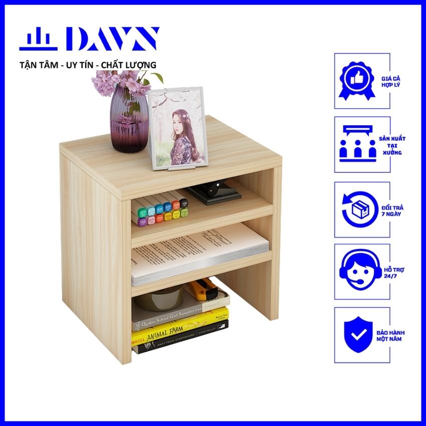 Kệ sách mini để Bàn làm việc, Bàn học Đa năng DAVN DA112 (hay đi cùng kệ màn hình) màu Vân gỗ, Trắng, Hiện đại..